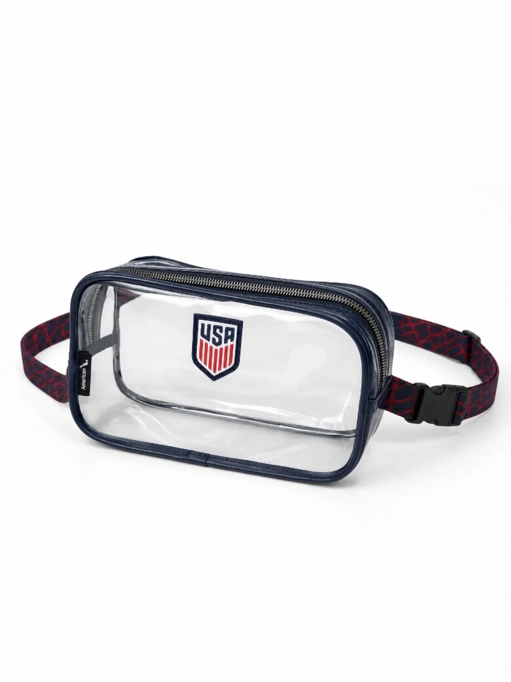 American Airlines FIFA Team USA World Cup Amenity Kit Clear Belt Bag Fanny Pack